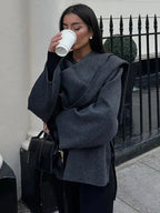 R&B | Elegante Cape Jacke Zeitloser Stil und Vielseitige Eleganz