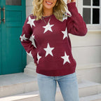 R&B | Sternstrickpullover Mit Verspieltem Muster