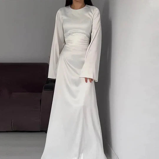 R&B | Lange Frauenkleider Aus Satin Stil