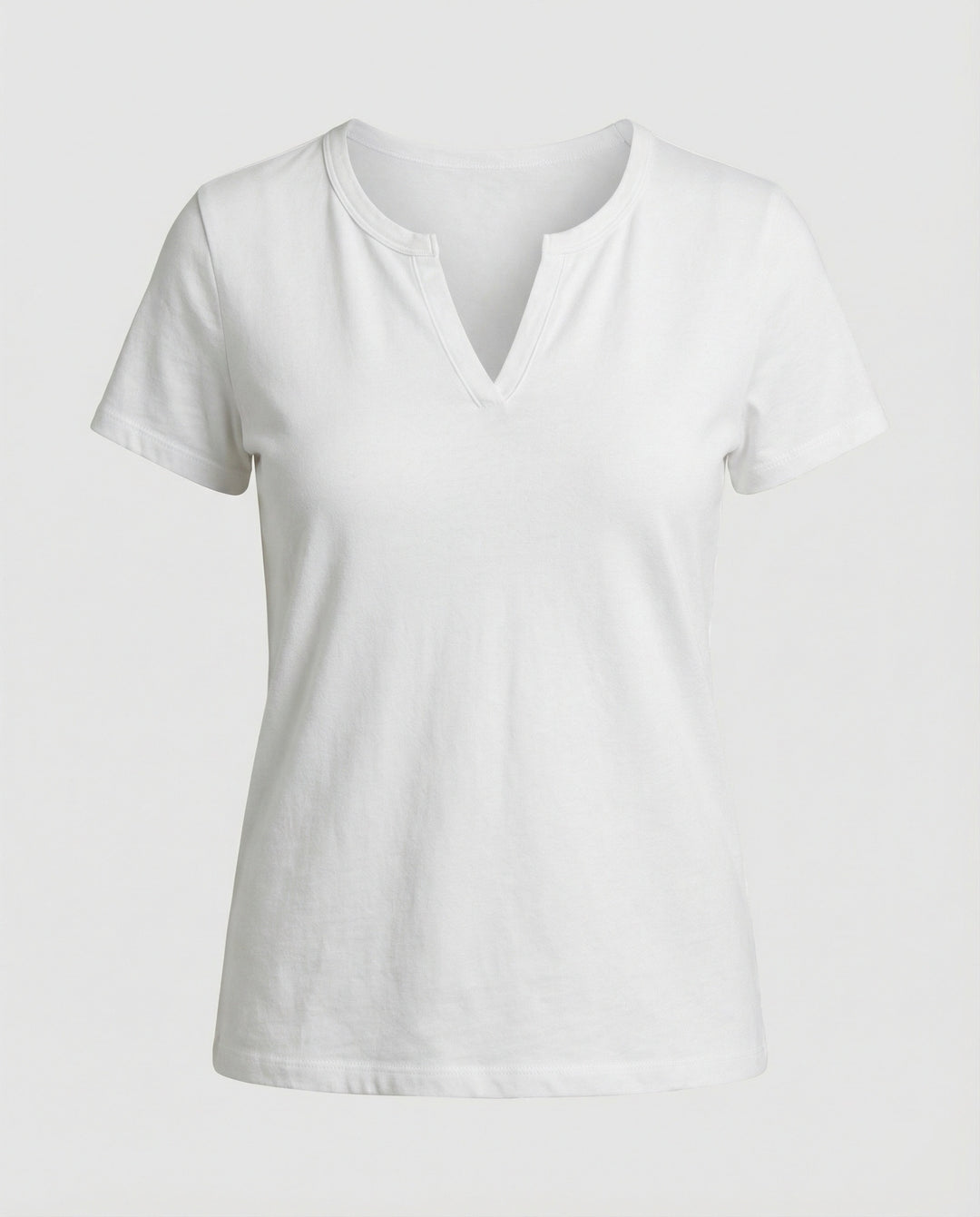 R&B | Bluse Stylischer V-Ausschnitt Sommer Weiß Top