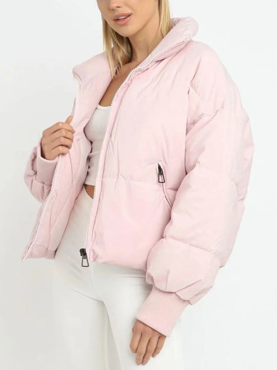 R&B | Kurze Pufferjacke mit Reißverschluss - Reißverschluss