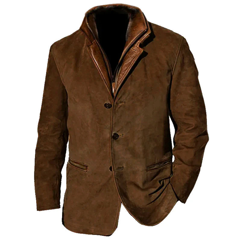 R&B | Vintage Vegan-lederjacke für Herren