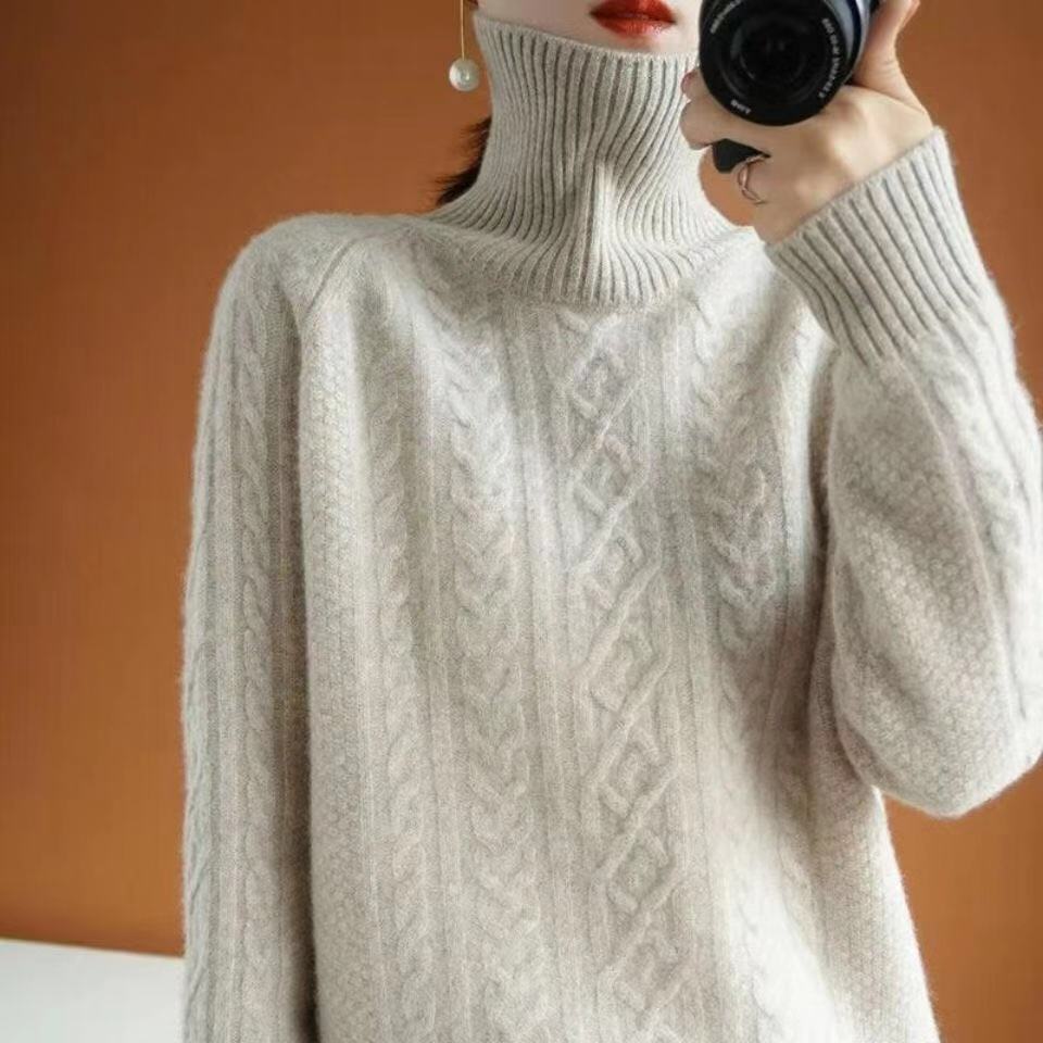 R&B | Gestrickter Rollkragenpullover