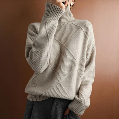 R&B | Lässiger Strickpullover Mit Kragen
