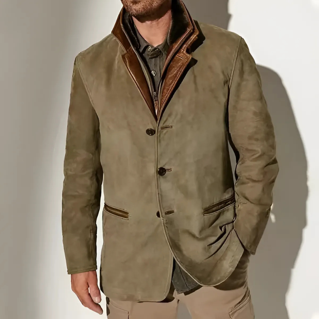 R&B | Retro Kontrastkragenjacke für Herren