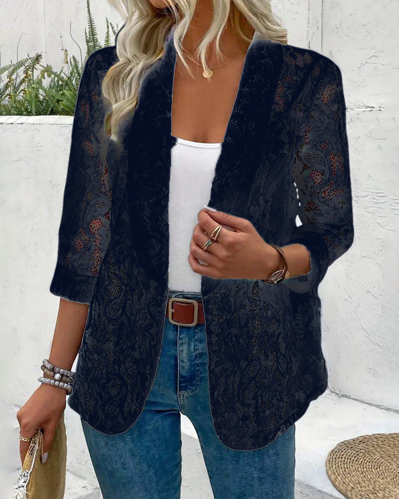 R&B | Eleganter Blazer mit Spitze