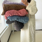 R&B | Winter korallen Samt-Homewear