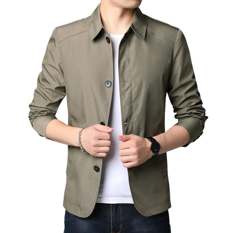 R&B | Casual, Lockere, Winddichte Jacke für Männer