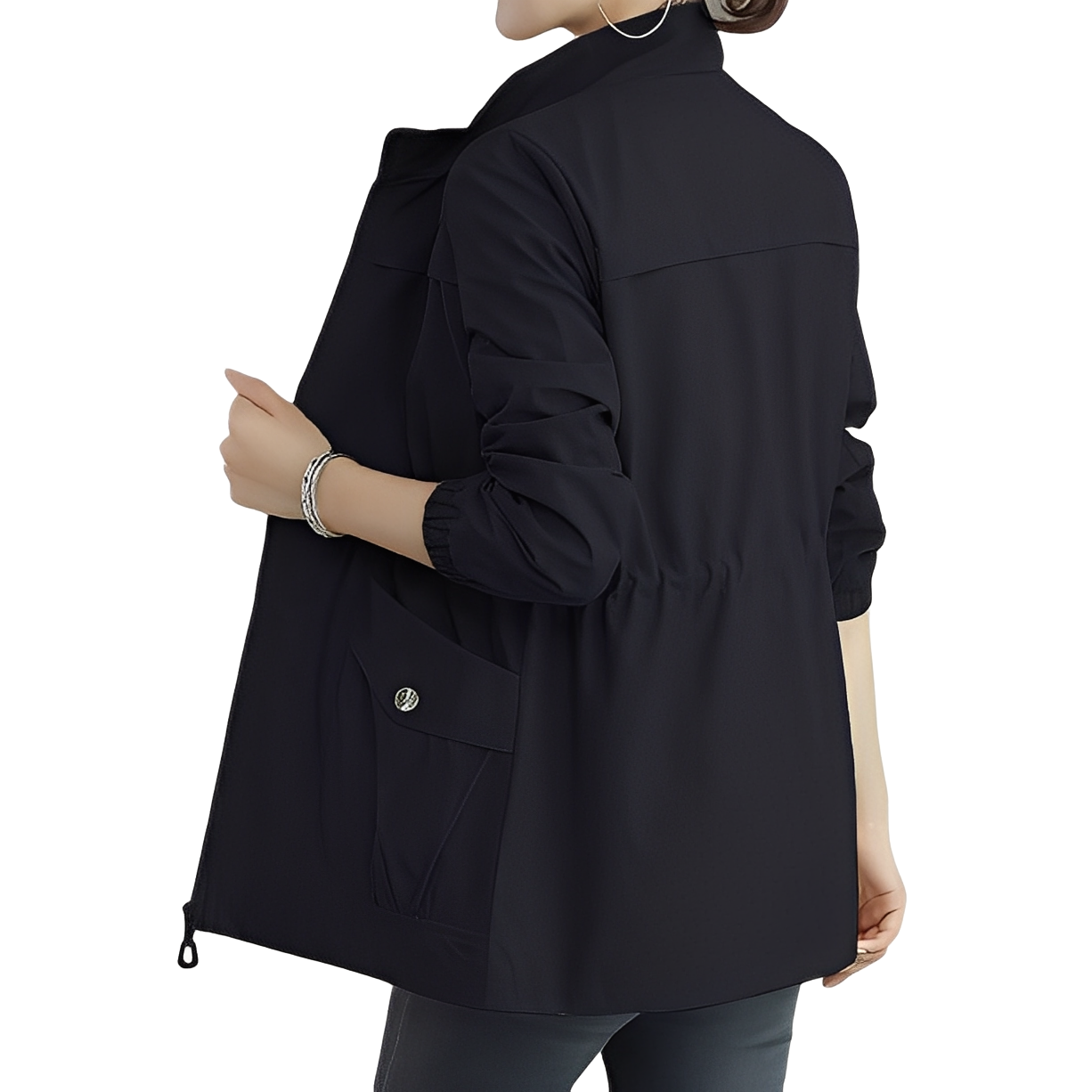 R&B | Trendige Damenjacke mit verstellbarer Taille