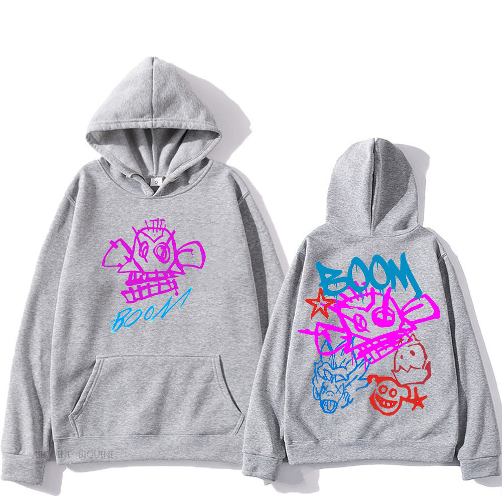 R&B | Arcane Jinx Cartoon Langarm-Hoodie