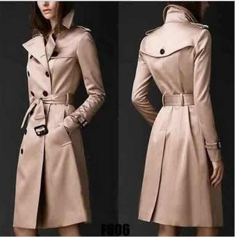 Heidi-Mode | Schlanker Trenchcoat mit Doppelter Knopfreihe