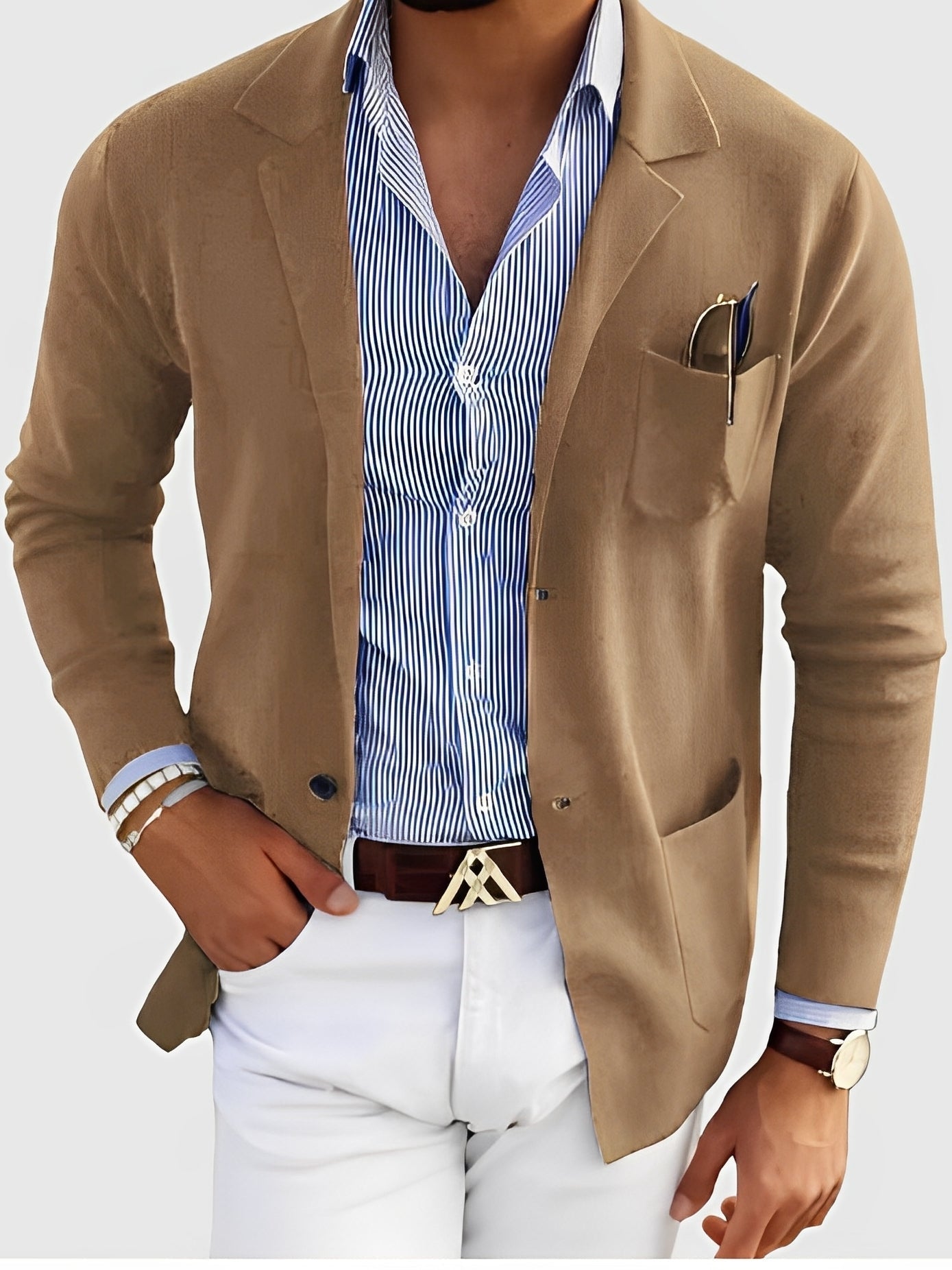 R&B | Eleganter Blazer mit Taschen für Männer