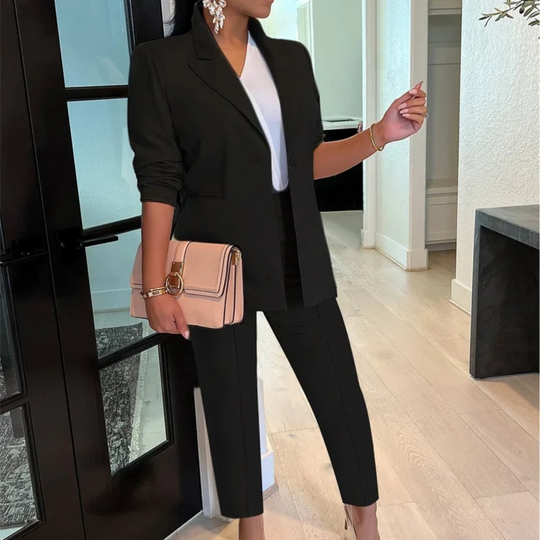 R&B - Schicke Herbst Bürostil Blazer und Hosen Set für Frauen