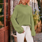 R&B | Schlichter Einfarbiger Strickpullover Für Damen