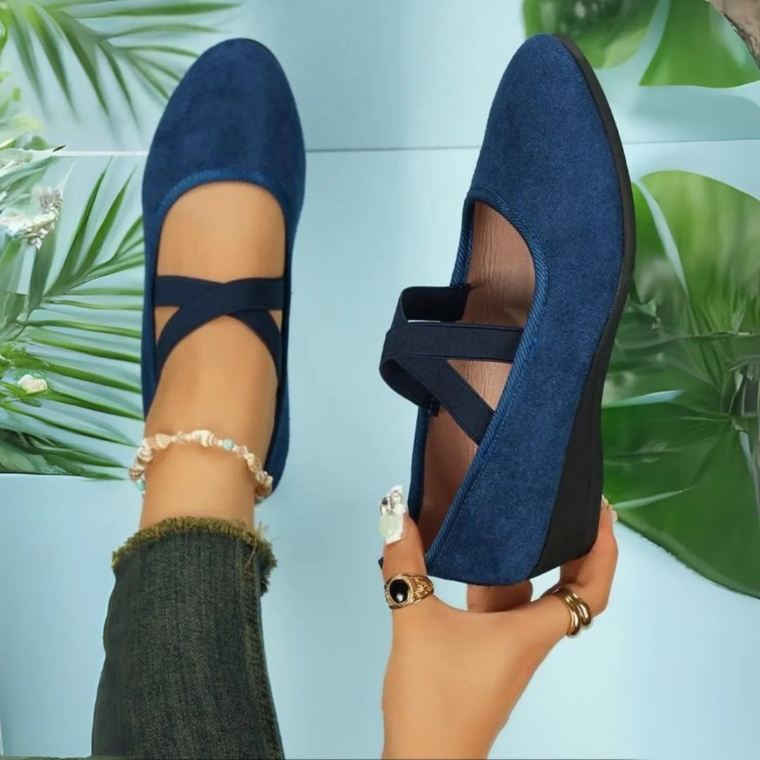 Bequeme Schuhe mit elastischen Riemen R&B R&B
