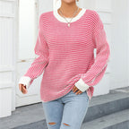 R&B | Gestreifter Strickpullover Mit Lässigem Schnitt