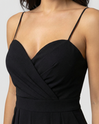 R&B | Damen Eleganter Fließender Jumpsuit mit Spaghettibändern für Festliche Anlässe