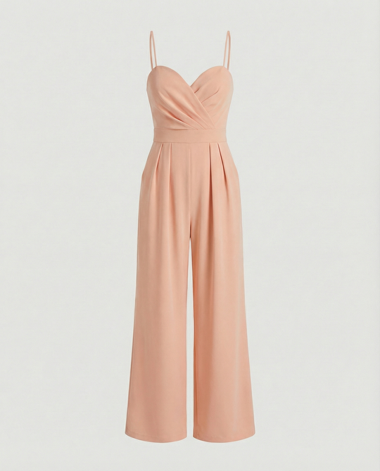 R&B | Damen Eleganter Fließender Jumpsuit mit Spaghettibändern für Festliche Anlässe