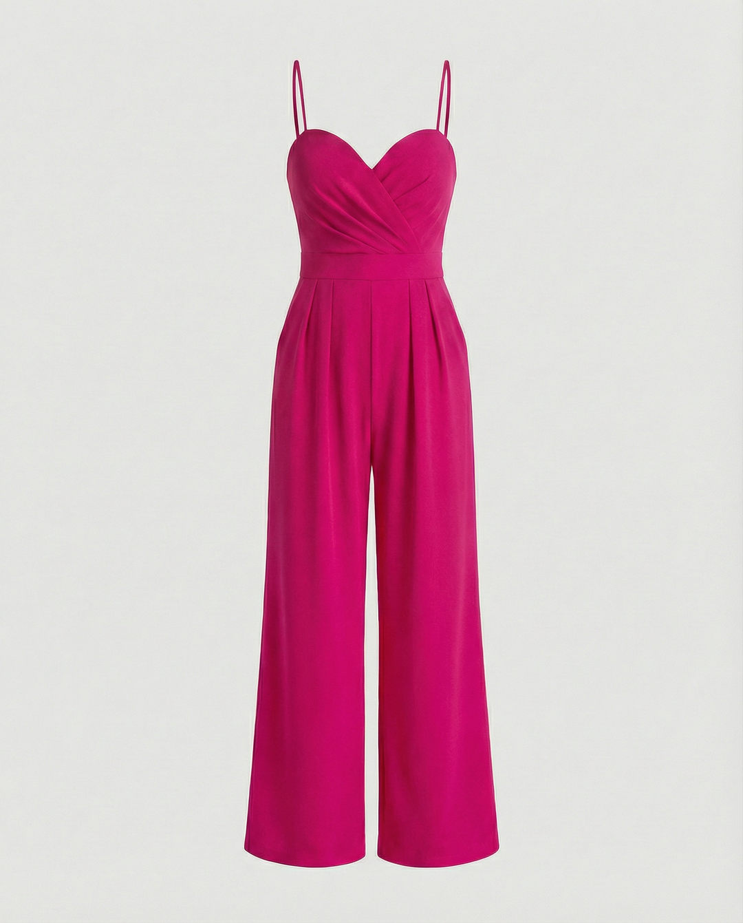 R&B | Damen Eleganter Fließender Jumpsuit mit Spaghettibändern für Festliche Anlässe