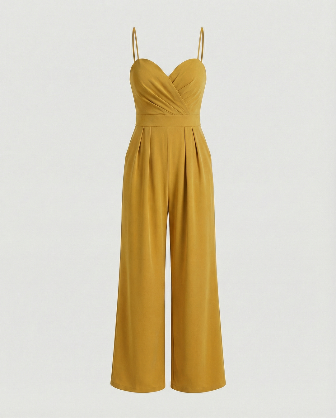 R&B | Damen Eleganter Fließender Jumpsuit mit Spaghettibändern für Festliche Anlässe