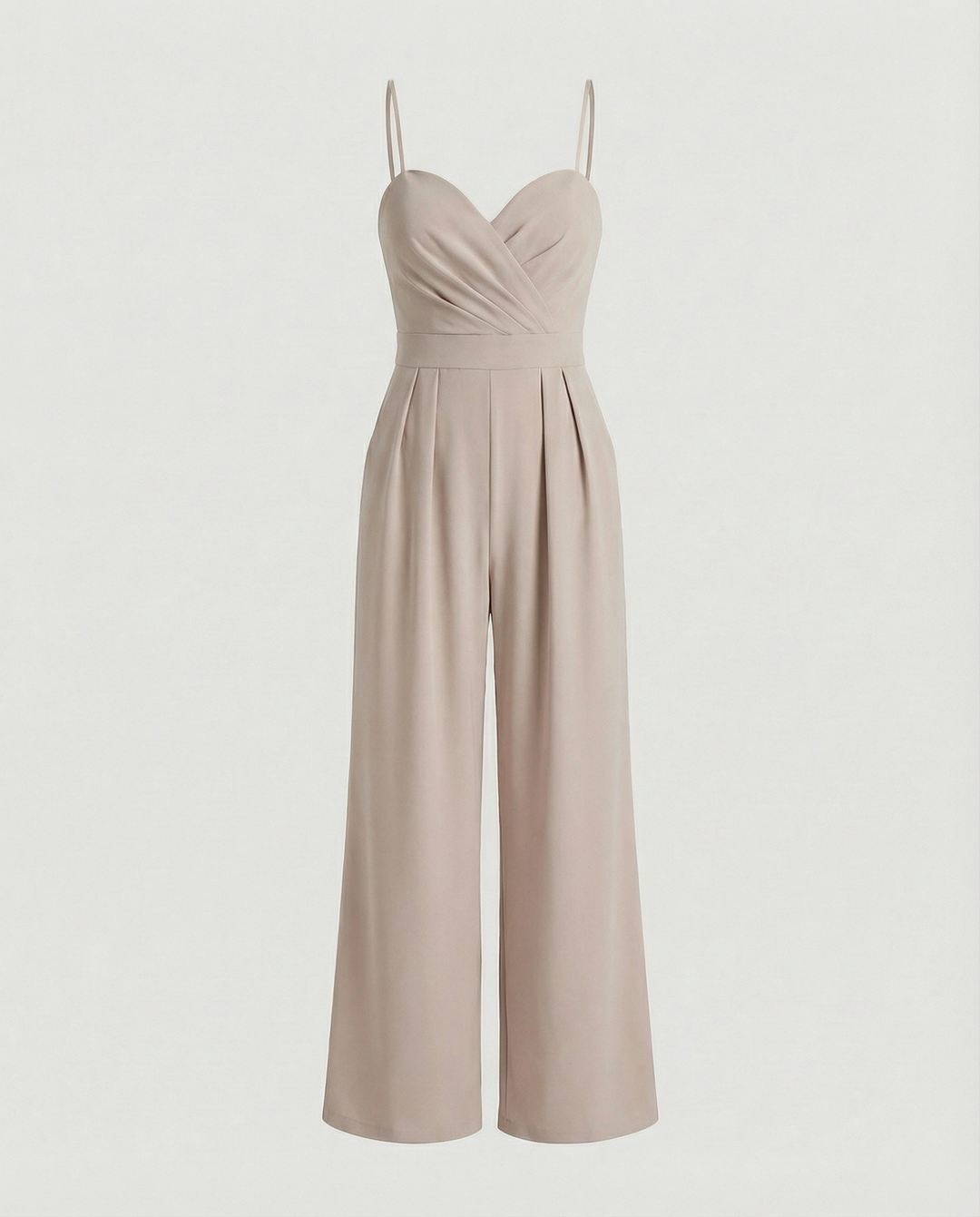R&B | Damen Eleganter Fließender Jumpsuit mit Spaghettibändern für Festliche Anlässe