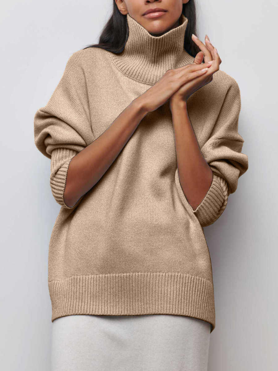 R&B | Modischer Pullover mit hohem Halsausschnitt