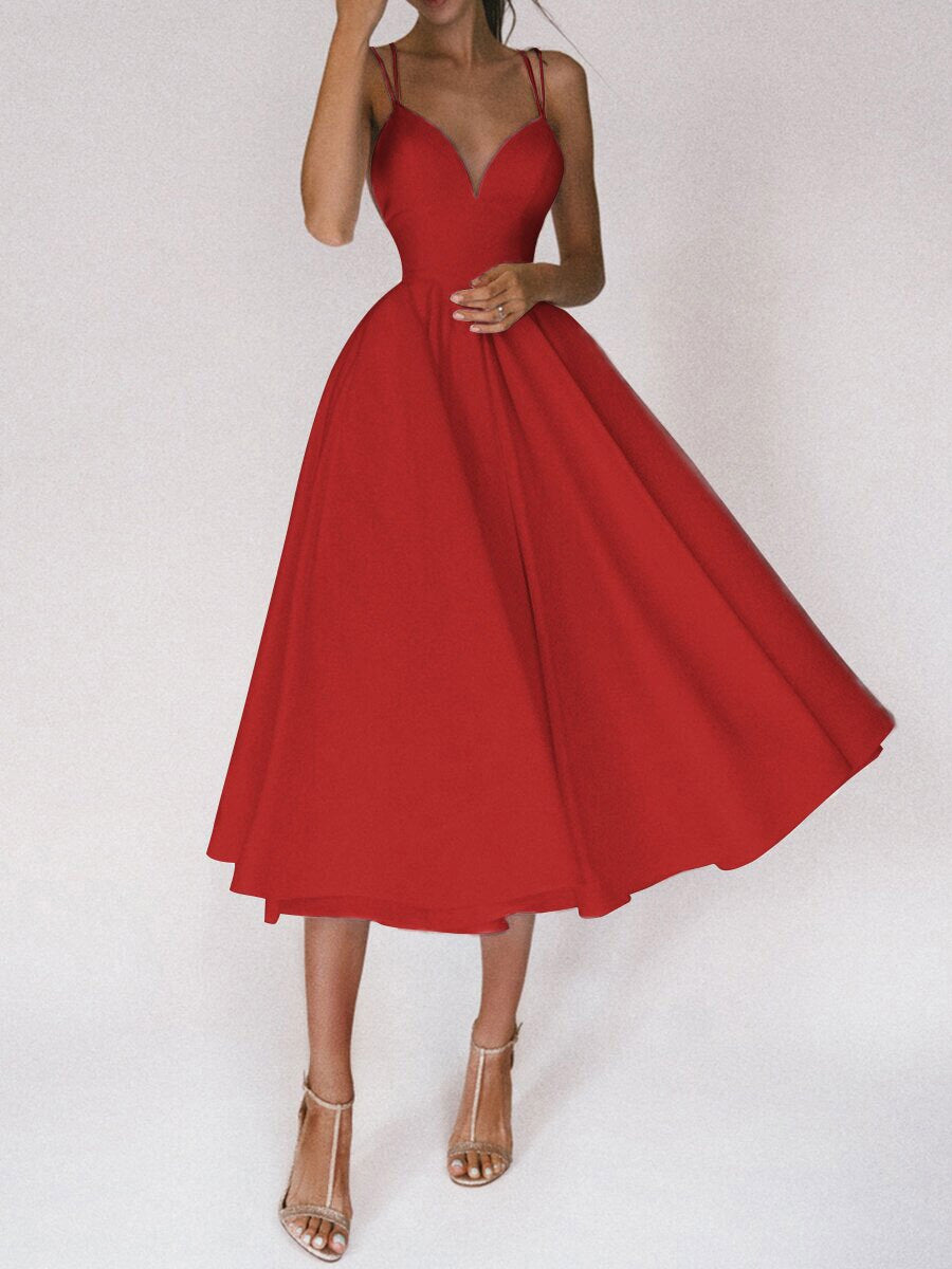 R&B | Grace Das Elegante Trägerkleid mit V-Ausschnitt