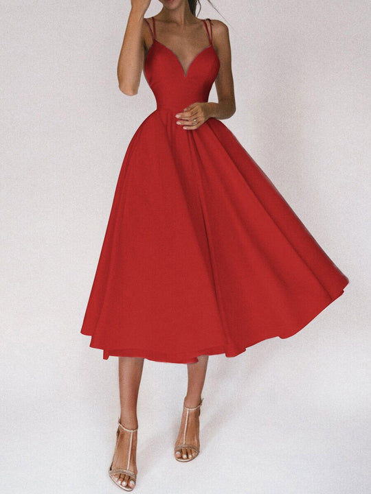 R&B | Grace Das Elegante Trägerkleid mit V-Ausschnitt