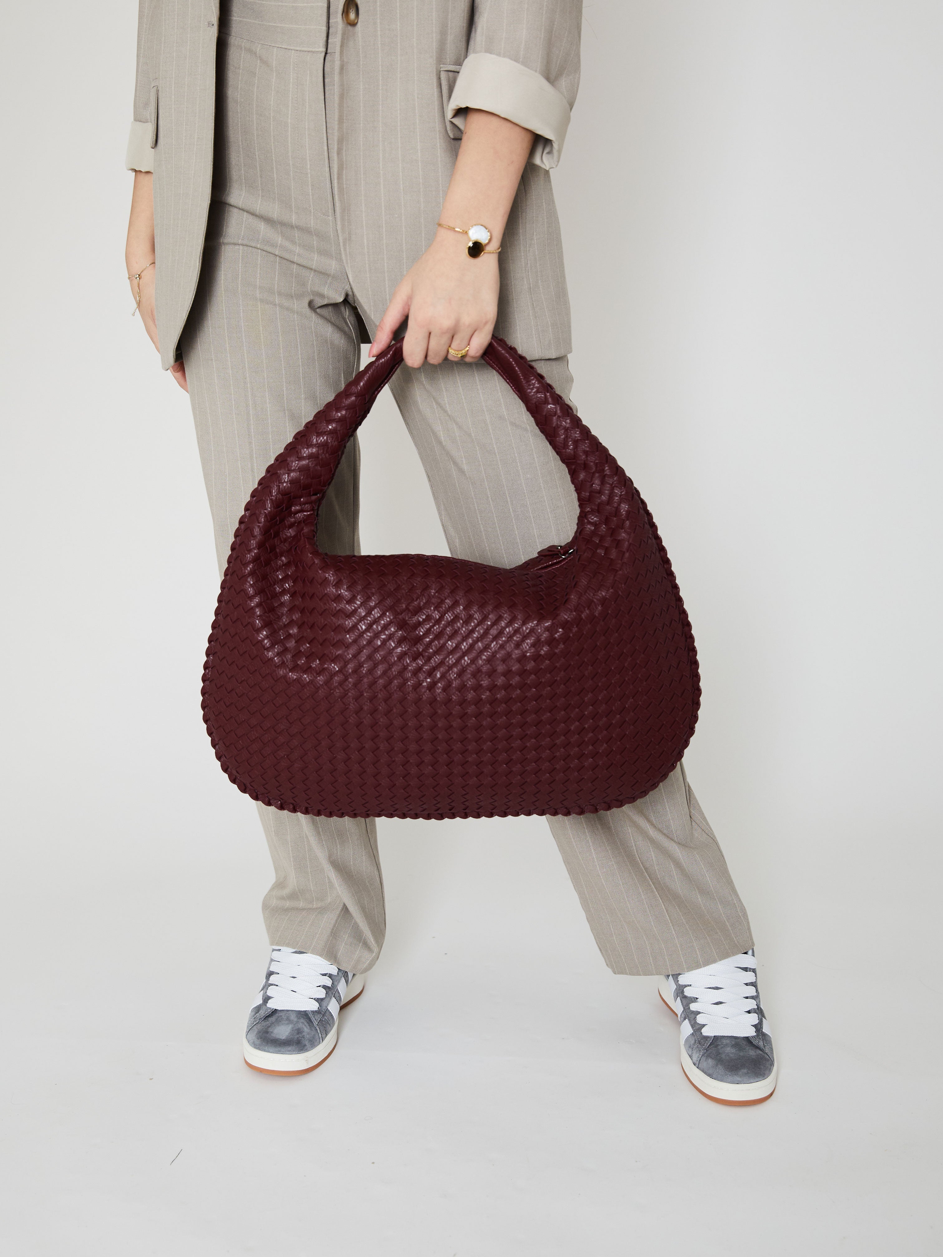 R&B | Luxus Damen Handtasche mit Geflochtenem Design
