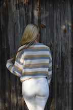 R&B | Bequemer gestreifter Strickpullover ideal für den Winter