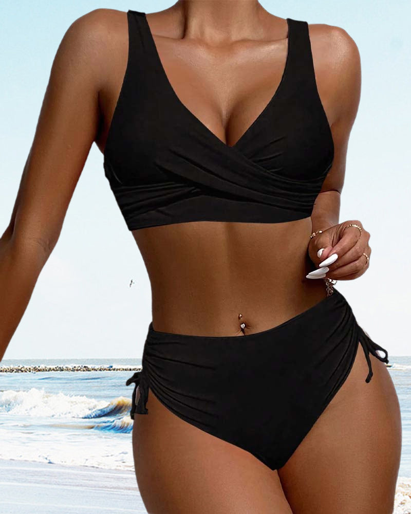 R&B |  bikini-badeanzug mit kordelzug und schnürung hinten
