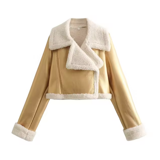 R&B | Kurze Kunstlederjacke