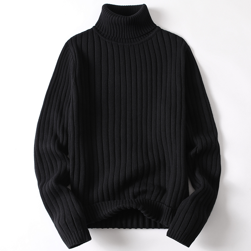 R&B | Rollkragenpullover Weiche Strickware Rippendesign Langärmelig Warmer Komfort