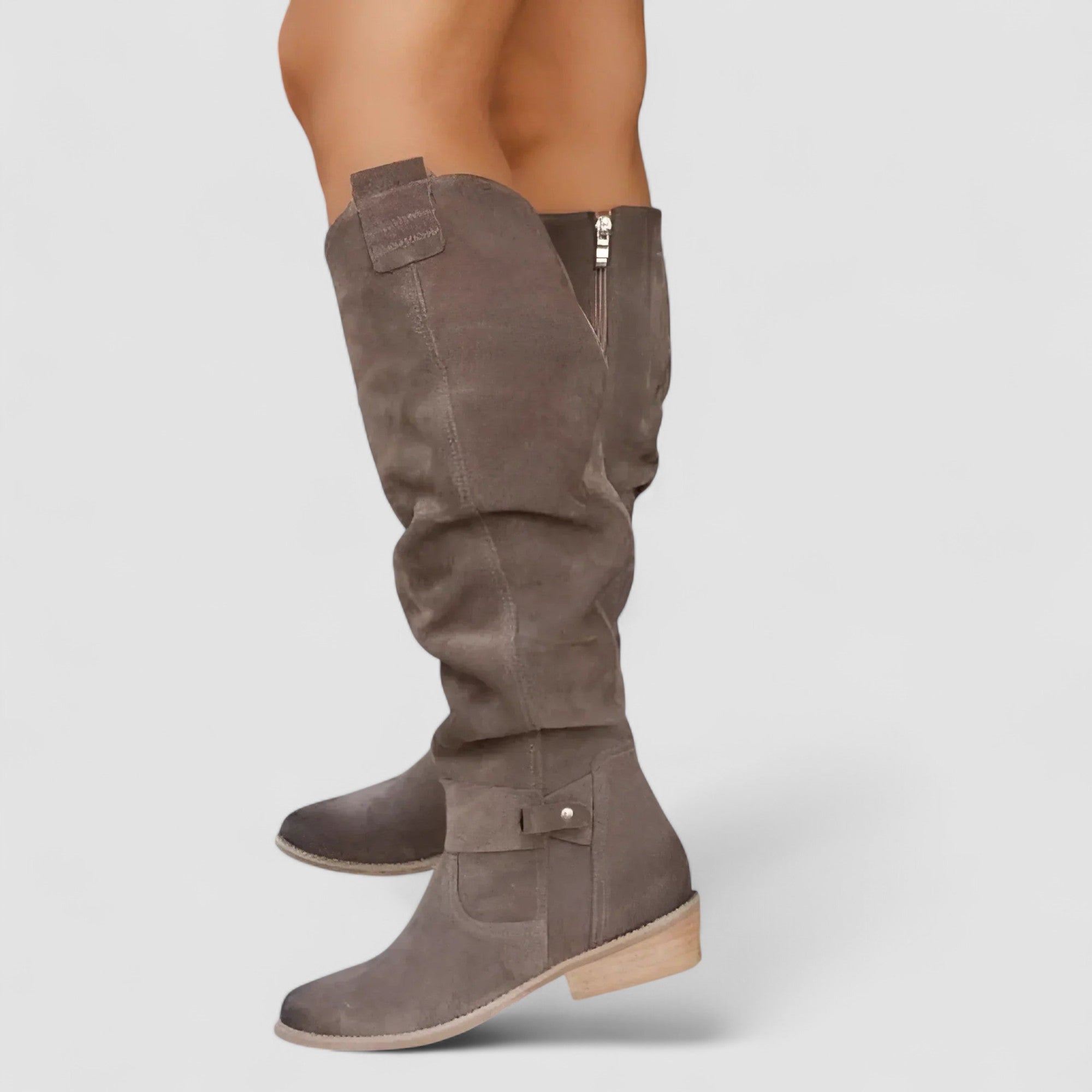 Kniehohe Wildleder-Stiefel R&B R&B