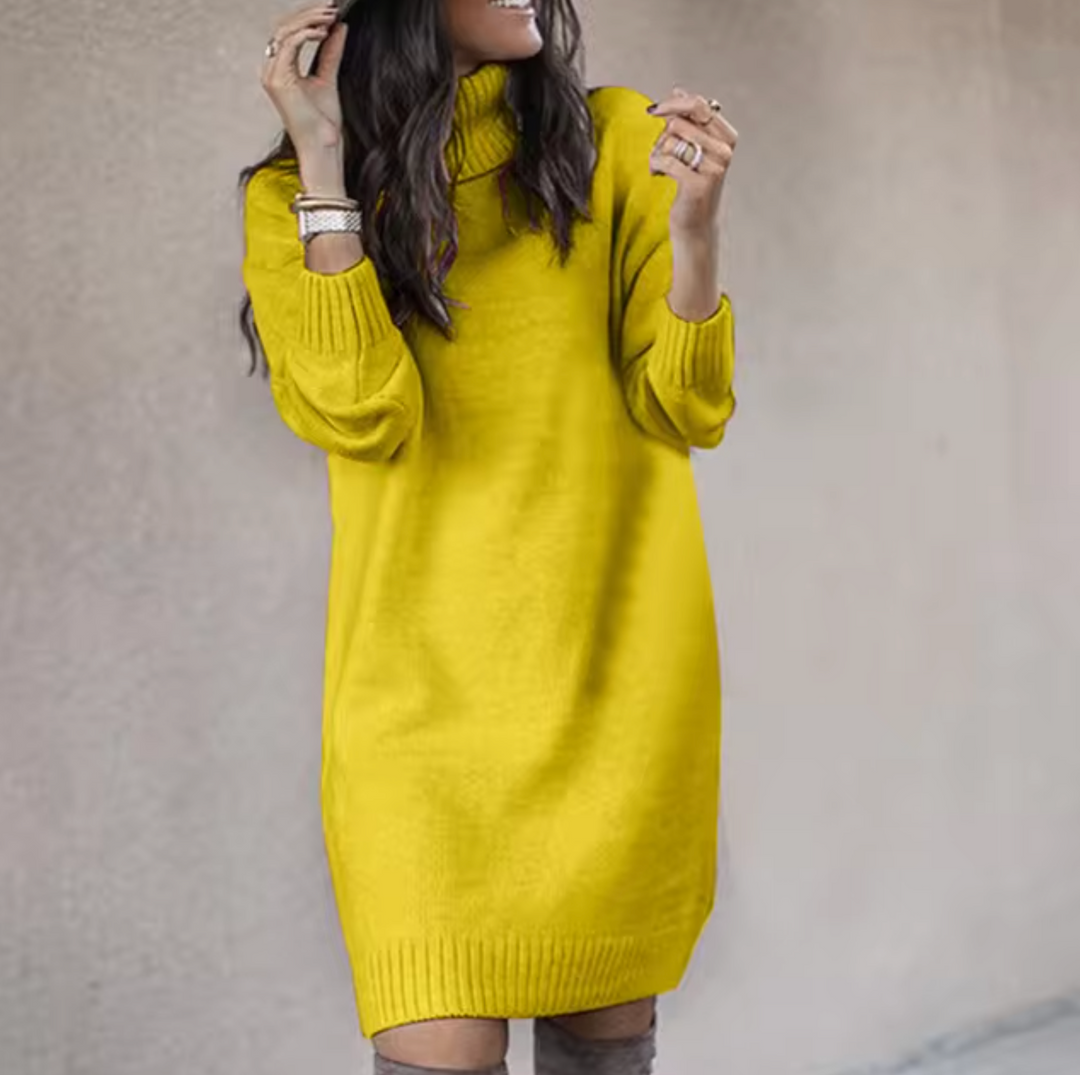 – Lockere Pullover-Kleid