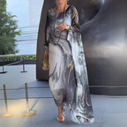 R&B | Elegantes Seiden Chiffon Kleid