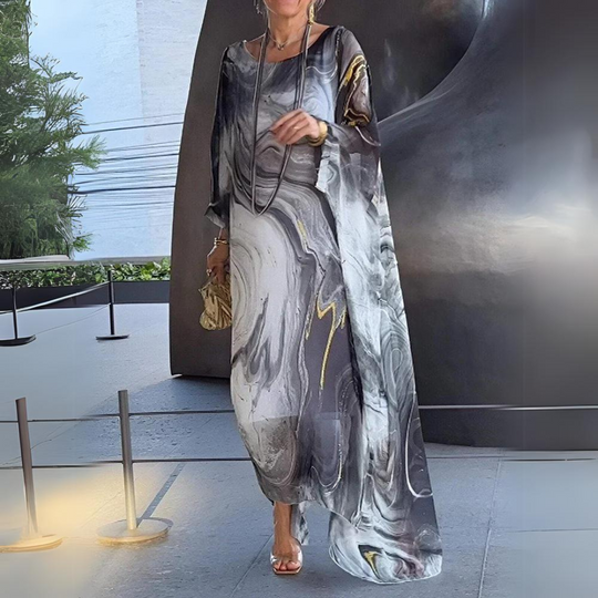 R&B | Elegantes Seiden Chiffon Kleid