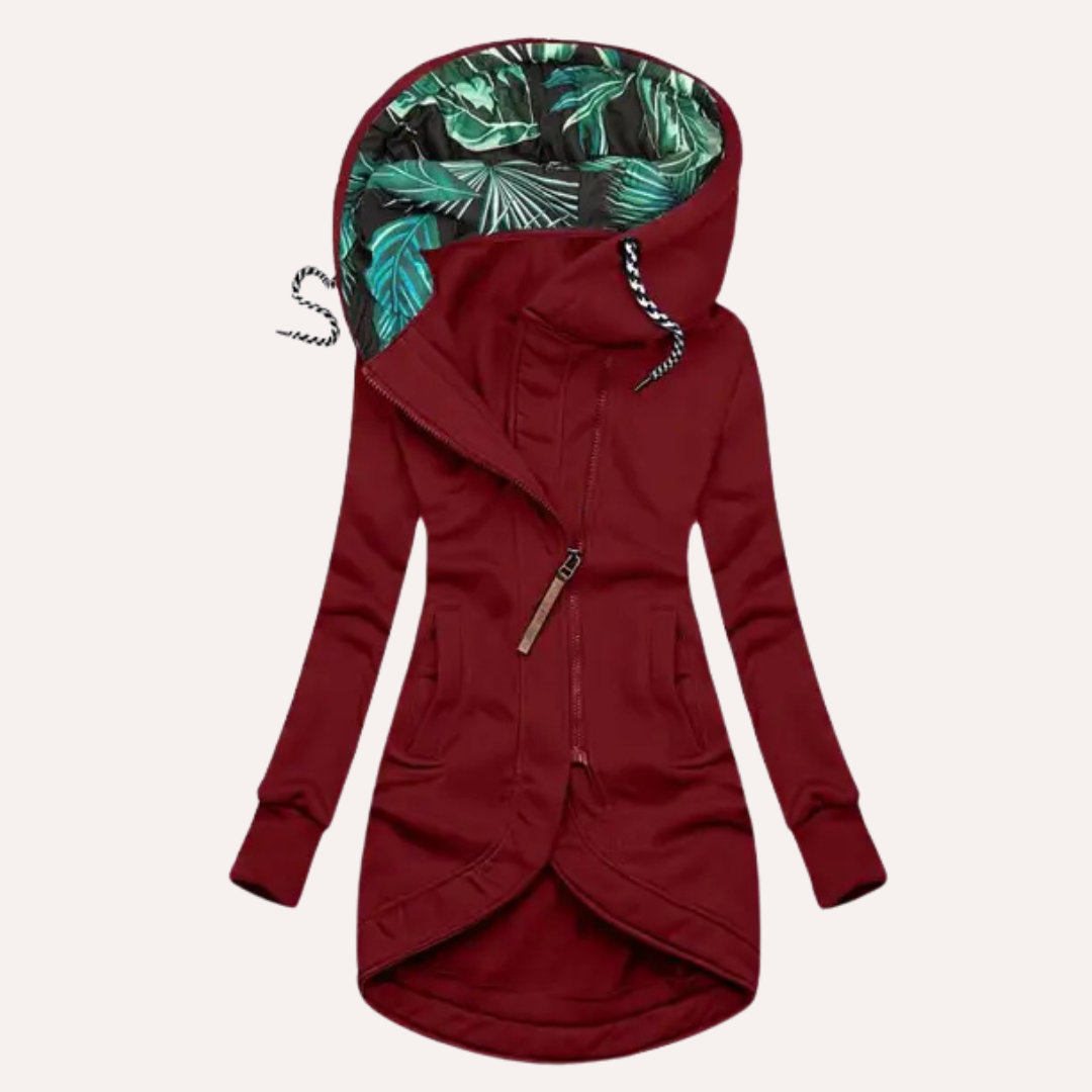 R&B | Fleece-Jacke mit Kapuze Langarm