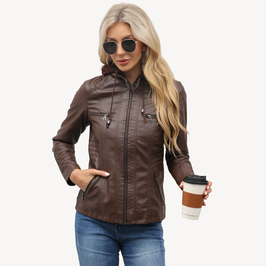R&B | Motorrad Kunstlederjacke Damen