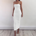 R&B | Bodycon Kleid Midi Länge Spaghettiträger Elegant und Figurbetont