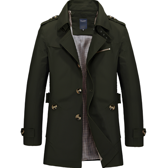 R&B | Eleganter Windbreaker Trenchcoat für Männer