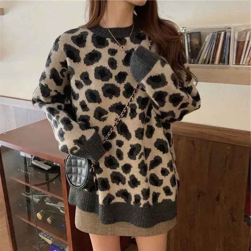 R&B | Stylischer Pullover mit Leopardenmuster