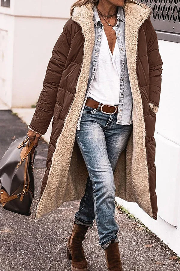 R&B | Trendige Jacke mit Kapuze und Betontem Kragen