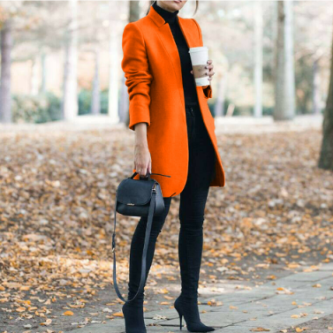 R&B | Damen Stehkragen Wintermantel mit Zeitlosem Design