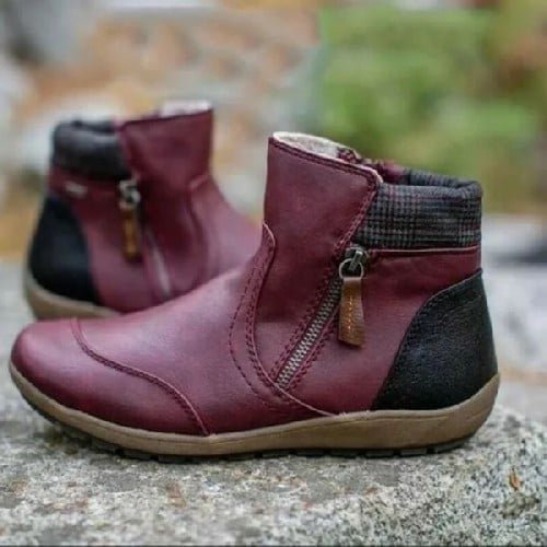 Rainguard Damen Wasserdichte Stiefelette Mit Reißverschluss Und Knöchelstütze, Schick R&B