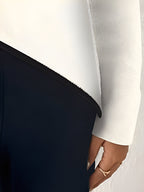 R&B | Modischer Frauenpullover mit Kreuzstich