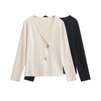 R&B | Stylischer asymmetrischer Strickcardigan für Damen