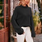 R&B | Schlichter Einfarbiger Strickpullover Für Damen