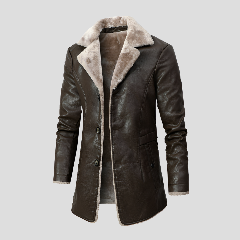 R&B | Herrenjacke Aus Gefüttertem Schafsleder