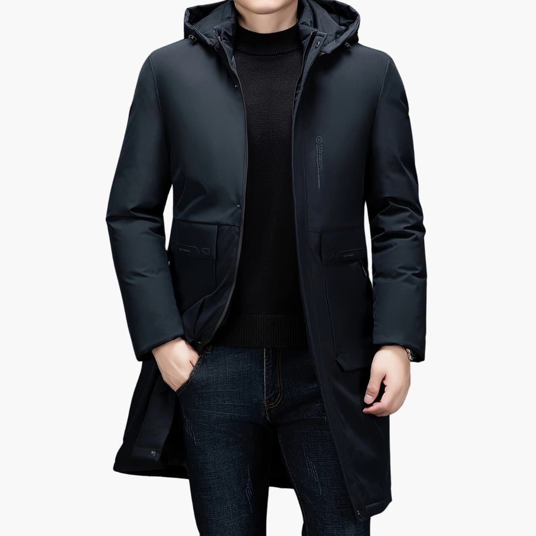 R&B | Stilvolle Winterjacke mit Kapuze für Männer
